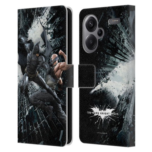 The Dark Knight Rises Character Art Batman Vs Bane Leather Book Wallet Case Cover For Xiaomi Redmi Note 13 Pro Plus 5G