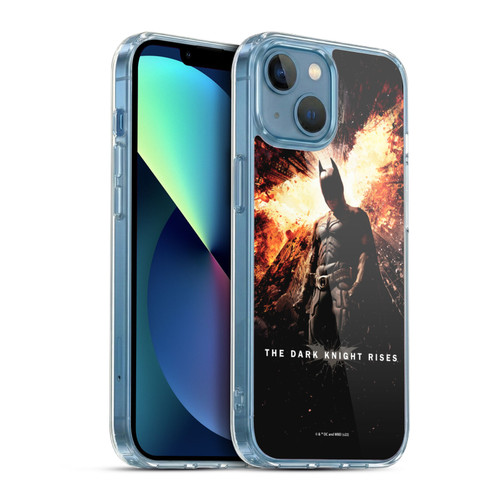 The Dark Knight Rises Key Art Batman Poster Soft Gel Case for Apple iPhone 13 Mini & MagSafe