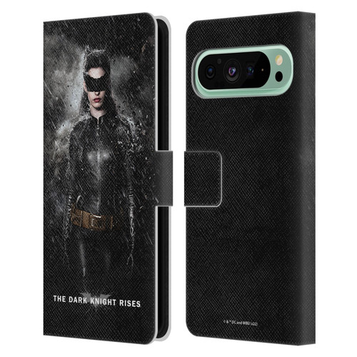 The Dark Knight Rises Key Art Catwoman Rain Poster Leather Book Wallet Case Cover For Google Pixel 9 Pro XL