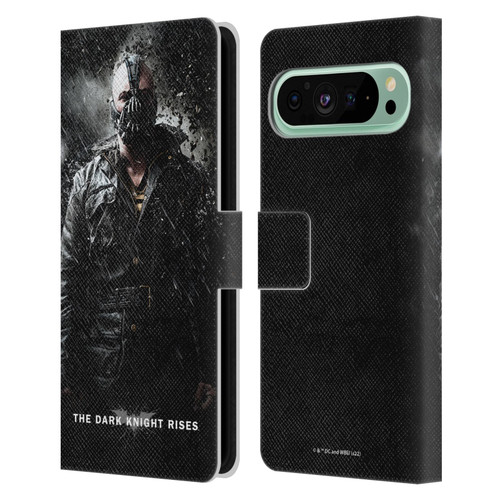 The Dark Knight Rises Key Art Bane Rain Poster Leather Book Wallet Case Cover For Google Pixel 9 Pro XL
