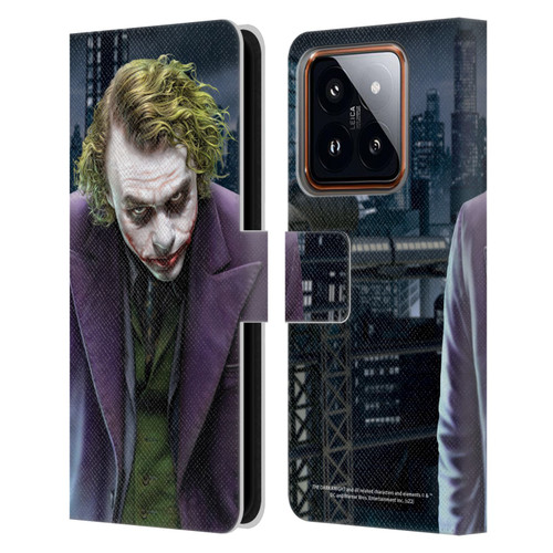 The Dark Knight Character Art Joker Leather Book Wallet Case Cover For Xiaomi 14