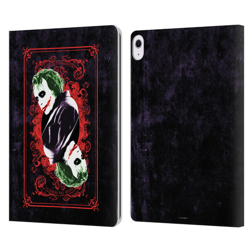 The Dark Knight Graphics Joker Card Leather Book Wallet Case Cover For Apple iPad Air 13 2024