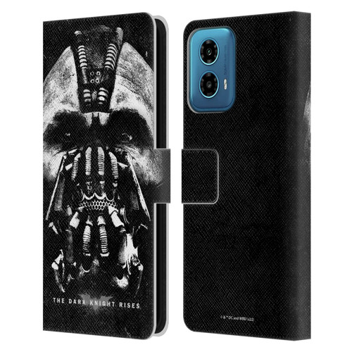 The Dark Knight Rises Key Art Bane Leather Book Wallet Case Cover For Motorola Moto G34 5G