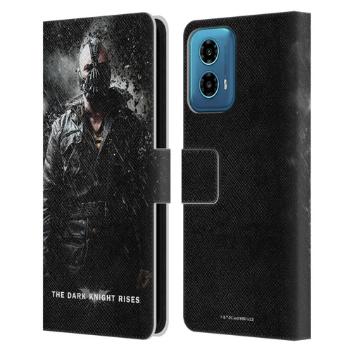 The Dark Knight Rises Key Art Bane Rain Poster Leather Book Wallet Case Cover For Motorola Moto G34 5G