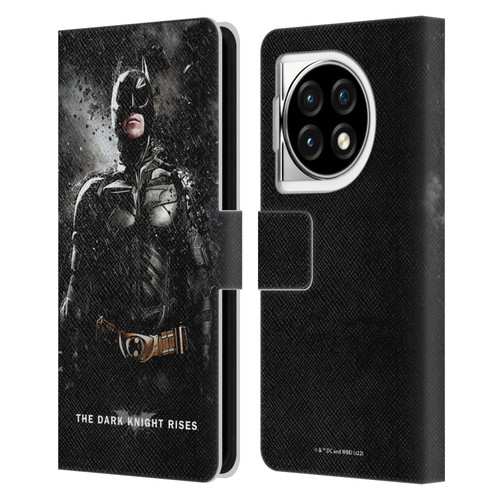 The Dark Knight Rises Key Art Batman Rain Poster Leather Book Wallet Case Cover For OPPO OnePlus Ace 3 5G