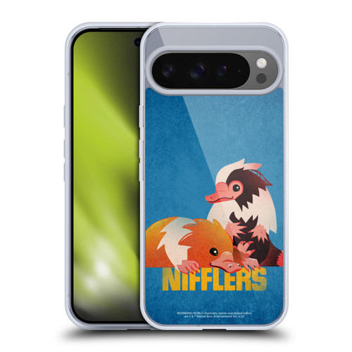 Fantastic Beasts: Secrets of Dumbledore Graphic Badges Nifflers Soft Gel Case for Google Pixel 9 Pro XL