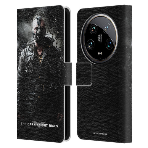 The Dark Knight Rises Key Art Bane Rain Poster Leather Book Wallet Case Cover For Xiaomi 14 Ultra