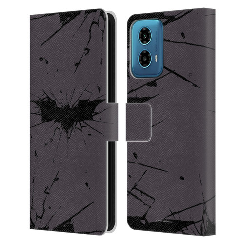The Dark Knight Rises Logo Black Leather Book Wallet Case Cover For Motorola Moto G34 5G