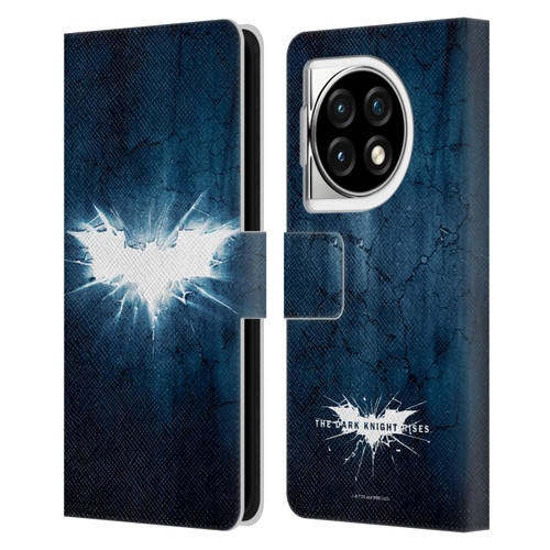 The Dark Knight Rises Logo Grunge Leather Book Wallet Case Cover For OPPO OnePlus Ace 3 5G