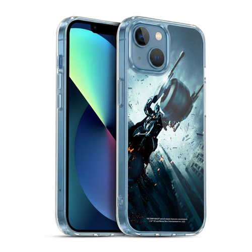 The Dark Knight Key Art Batman Batpod Soft Gel Case for Apple iPhone 13 Mini & MagSafe