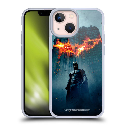 The Dark Knight Key Art Batman Poster Soft Gel Case for Apple iPhone 13 Mini & MagSafe