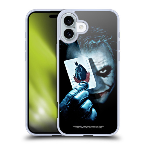 The Dark Knight Key Art Joker Card Soft Gel Case for Apple iPhone 16 Plus & MagSafe
