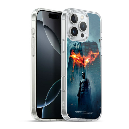 The Dark Knight Key Art Batman Poster Soft Gel Case for Apple iPhone 16 Pro Max & MagSafe