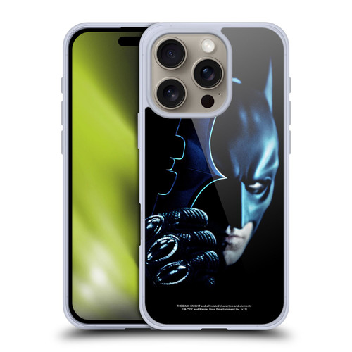 The Dark Knight Key Art Batman Batarang Soft Gel Case for Apple iPhone 16 Pro & MagSafe