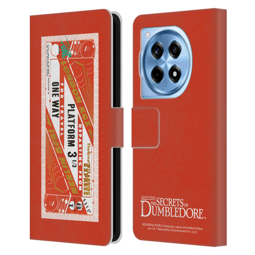 Fantastic Beasts: Secrets of Dumbledore Graphics Train Ticket Leather Book Wallet Case Cover For OnePlus 12R