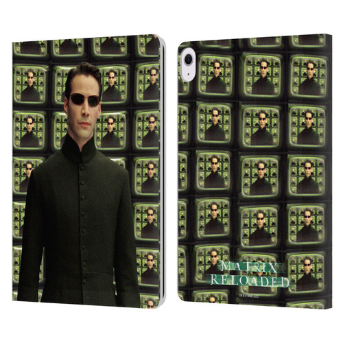 The Matrix Reloaded Key Art Neo 2 Leather Book Wallet Case Cover For Apple iPad Air 13 2024