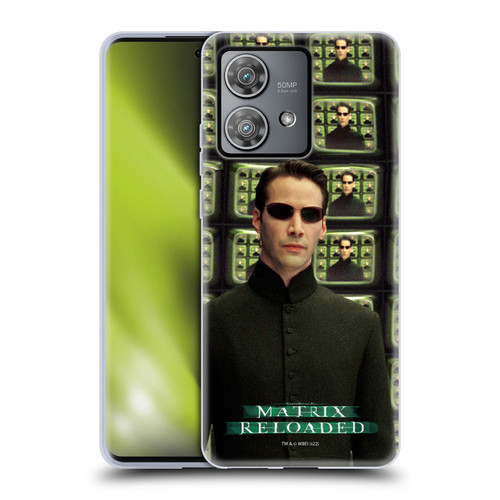 The Matrix Reloaded Key Art Neo 2 Soft Gel Case for Motorola Edge 40 Neo 5G