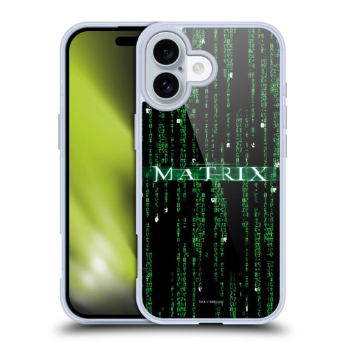The Matrix Key Art Codes Soft Gel Case for Apple iPhone 16