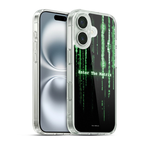 The Matrix Key Art Enter The Matrix Soft Gel Case for Apple iPhone 16 & MagSafe