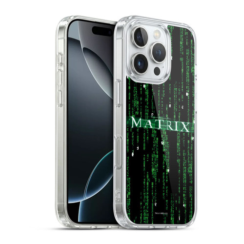 The Matrix Key Art Codes Soft Gel Case for Apple iPhone 16 Pro & MagSafe