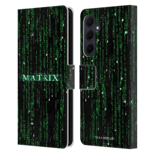 The Matrix Key Art Codes Leather Book Wallet Case Cover For Samsung Galaxy A35 5G