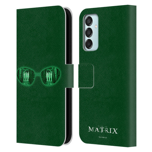 The Matrix Key Art Glass Leather Book Wallet Case Cover For Samsung Galaxy M15/F15 5G