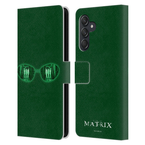 The Matrix Key Art Glass Leather Book Wallet Case Cover For Samsung Galaxy M55 5G