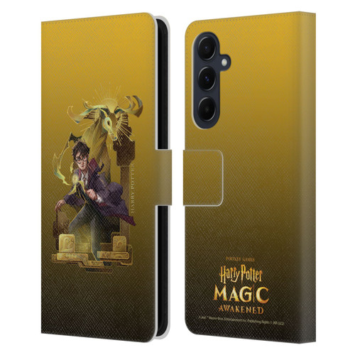 Harry Potter: Magic Awakened Characters Harry Potter Leather Book Wallet Case Cover For Samsung Galaxy A55 5G