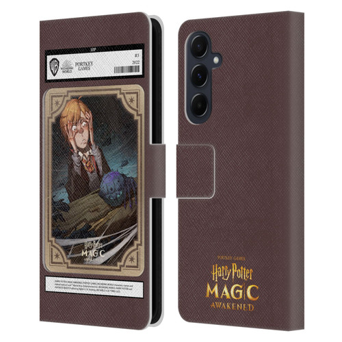 Harry Potter: Magic Awakened Characters Ronald Weasley Card Leather Book Wallet Case Cover For Samsung Galaxy A55 5G