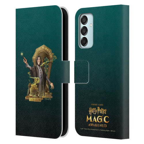 Harry Potter: Magic Awakened Characters Snape Leather Book Wallet Case Cover For Samsung Galaxy M15/F15 5G