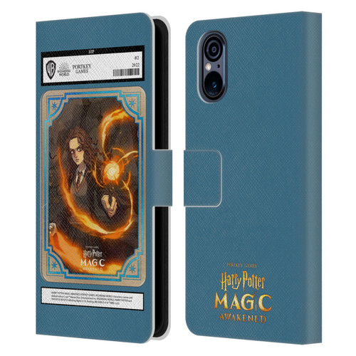 Harry Potter: Magic Awakened Characters Hermione Card Leather Book Wallet Case Cover For Sony Xperia 5 V 5G