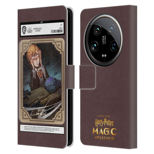 Harry Potter: Magic Awakened Characters Ronald Weasley Card Leather Book Wallet Case Cover For Xiaomi 14 Ultra