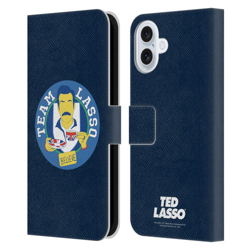 Ted Lasso Season 1 Graphics Team Lasso Leather Book Wallet Case Cover For Apple iPhone 16 Plus