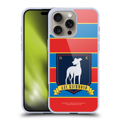 Ted Lasso Season 1 Graphics A.F.C Richmond Stripes Soft Gel Case for Apple iPhone 16 Pro Max