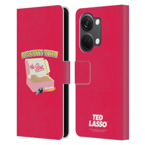 Ted Lasso Season 1 Graphics Biscuits With The Boss Leather Book Wallet Case Cover For OnePlus Nord 3 5G