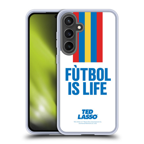 Ted Lasso Season 1 Graphics Futbol Is Life Soft Gel Case for Samsung Galaxy S24 FE
