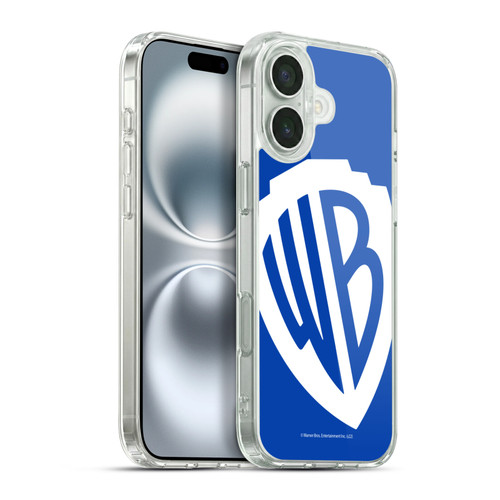 Warner Bros. Shield Logo Oversized Soft Gel Case for Apple iPhone 16 Plus & MagSafe
