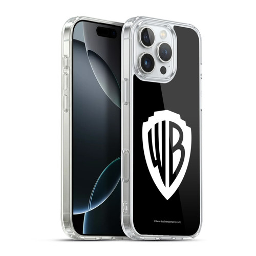 Warner Bros. Shield Logo Black Soft Gel Case for Apple iPhone 16 Pro Max & MagSafe