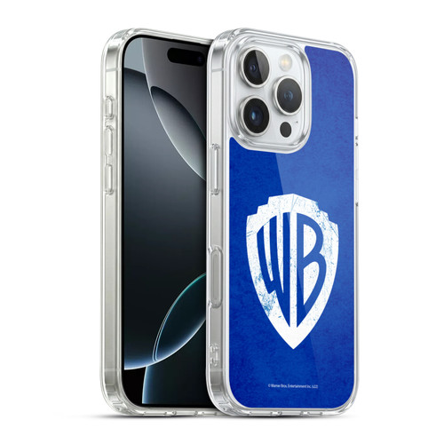Warner Bros. Shield Logo Distressed Soft Gel Case for Apple iPhone 16 Pro & MagSafe