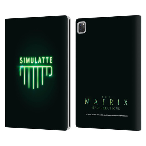The Matrix Resurrections Key Art Simulatte Leather Book Wallet Case Cover For Apple iPad Pro 13 M4 2024