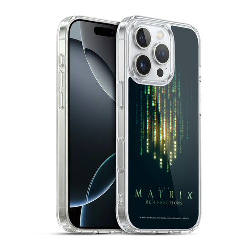 The Matrix Resurrections Key Art This Is Not The Real World Soft Gel Case for Apple iPhone 16 Pro & MagSafe