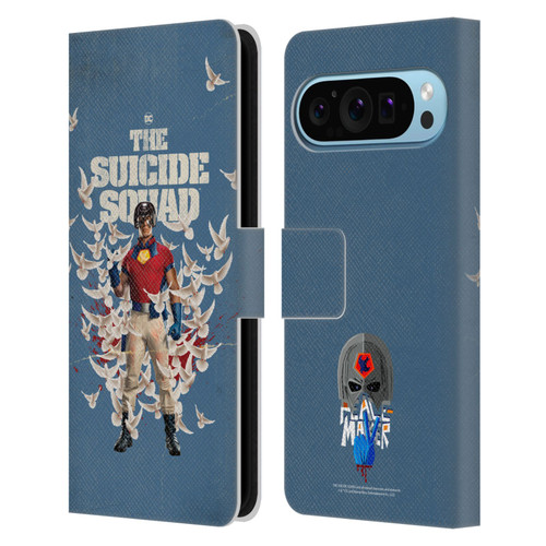 The Suicide Squad 2021 Character Poster Peacemaker Leather Book Wallet Case Cover For Google Pixel 9 / Pixel 9 Pro