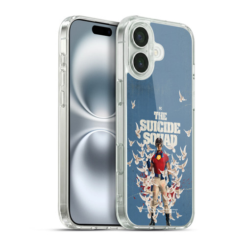 The Suicide Squad 2021 Character Poster Peacemaker Soft Gel Case for Apple iPhone 16 Plus & MagSafe