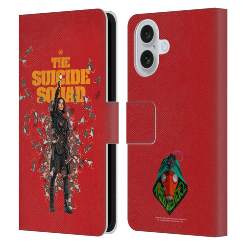 The Suicide Squad 2021 Character Poster Ratcatcher Leather Book Wallet Case Cover For Apple iPhone 16