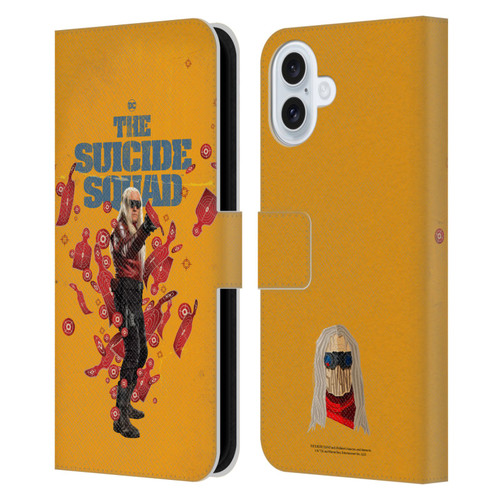 The Suicide Squad 2021 Character Poster Savant Leather Book Wallet Case Cover For Apple iPhone 16 Plus