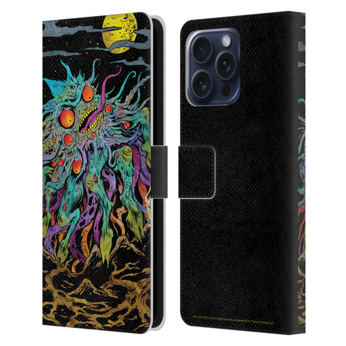 Rick And Morty Season 1 & 2 Graphics The Dunrick Horror Leather Book Wallet Case Cover For Apple iPhone 16 Pro Max