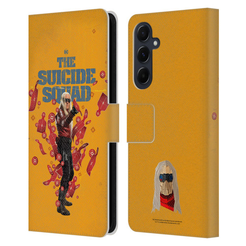 The Suicide Squad 2021 Character Poster Savant Leather Book Wallet Case Cover For Samsung Galaxy A55 5G