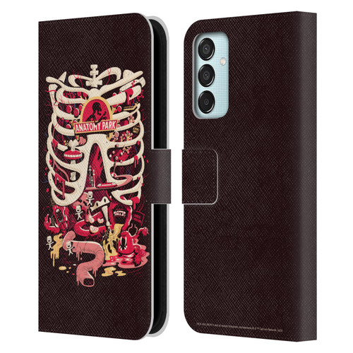 Rick And Morty Season 1 & 2 Graphics Anatomy Park Leather Book Wallet Case Cover For Samsung Galaxy M15/F15 5G