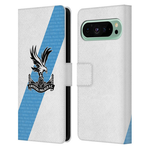 Crystal Palace FC 2023/24 Crest Kit Away Leather Book Wallet Case Cover For Google Pixel 9 Pro XL