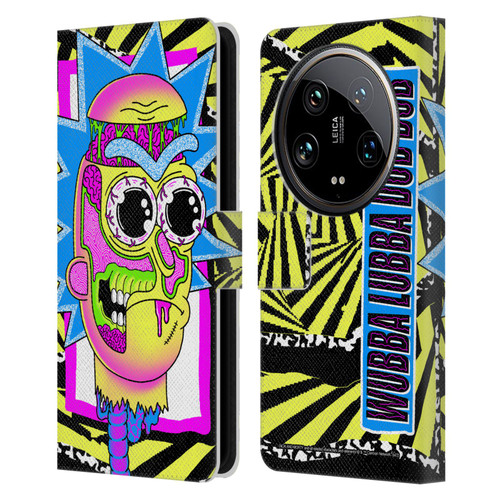 Rick And Morty Season 1 & 2 Graphics Rick Leather Book Wallet Case Cover For Xiaomi 14 Ultra